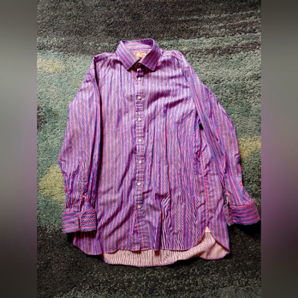 Thomas Pink Long Sleeved Collared Shirt